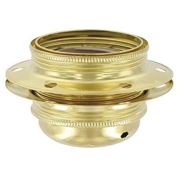 LEGRAND E27 metallgängad lamphållare + 2 ringar