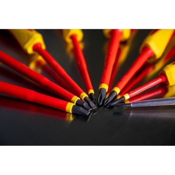 Skruvmejselset - KS Tools - 922.6218 - 7 delar - Isolerade 1000V - Spår- och PH-bits