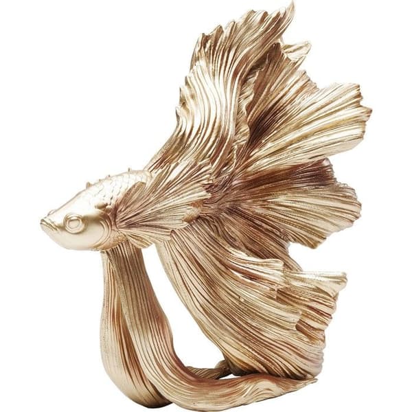 Dekoration kampfisk 34cm guld Kare Design