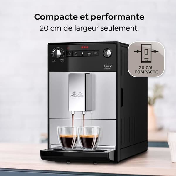 MELITTA Purista Bean-to-Cup kaffemaskin - Silver