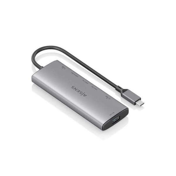 Dockning USB-C 7 i 1 - AISENS - ASUC-7P031-GR - 1xHDMI - 1xUSB-A - 2xUSB-C