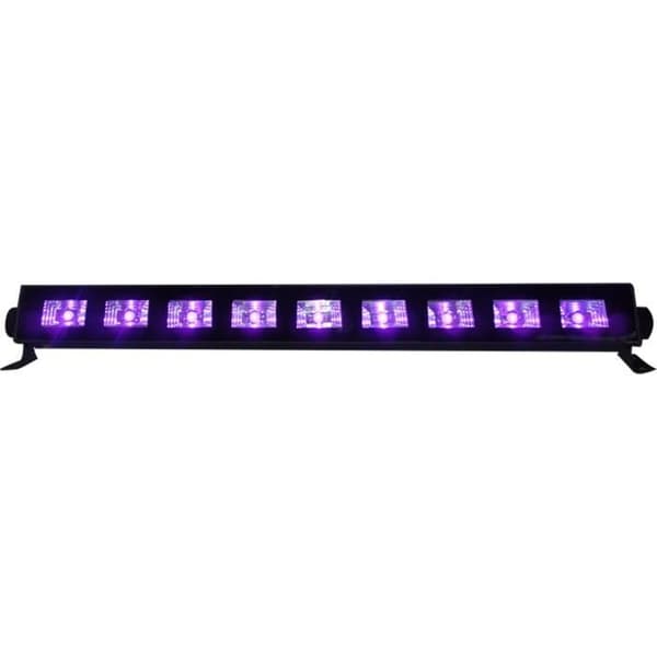 LED-balk - IBIZA LIGHT - LED-UVBAR - 9x3W - UV-effekt - Elektrisk