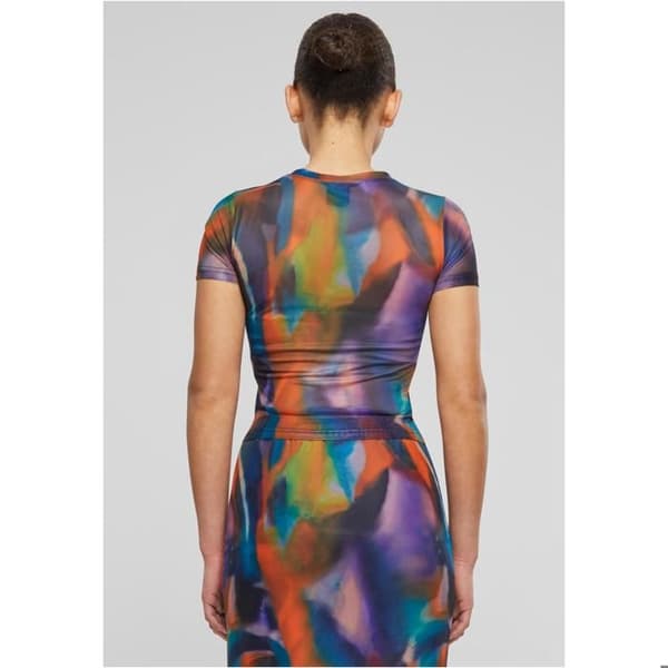 T-shirt i mesh dam Urban Classics AOP