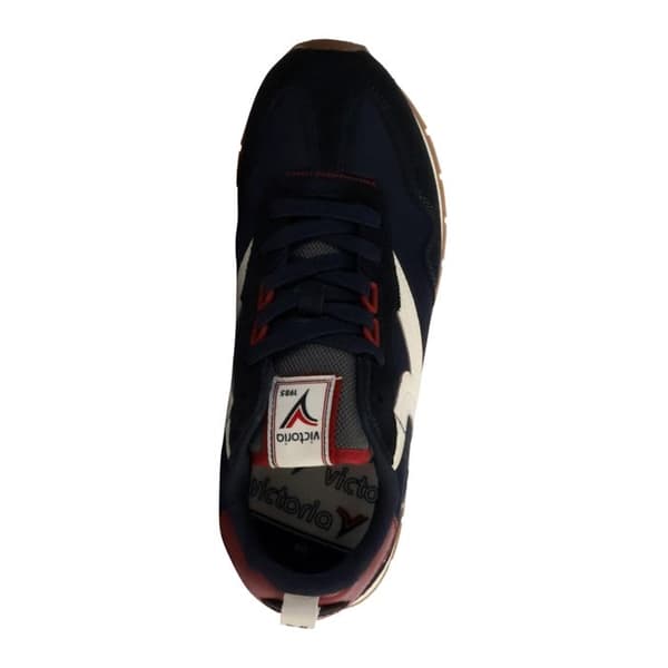 Baskets - VICTORIA - Sr801 Retro Jogger - Mörkblå - Storlek 44 - Läder och nylon