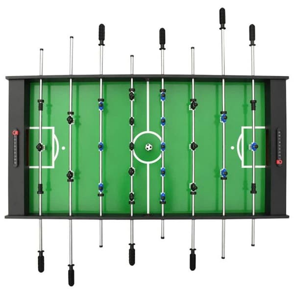 vidaXL Fällbart fotbollsbord 121x61x80 cm Svart