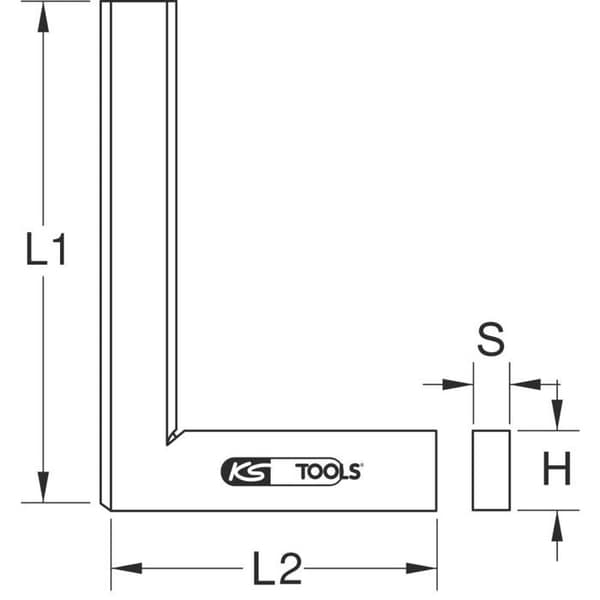 KS Tools 300.0293 kvadrat 100 mm