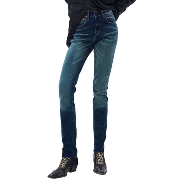 Jeans moto i bomull för kvinnor Helstons Calamity