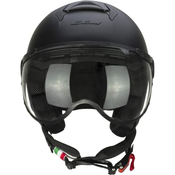 Halvjetshjälm med kort visir CGM 167A Flo Mono