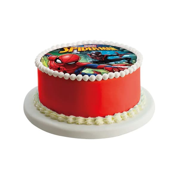 Disque Azyme - Spiderman - 20 cm - Ätbar - För Barns Tårta