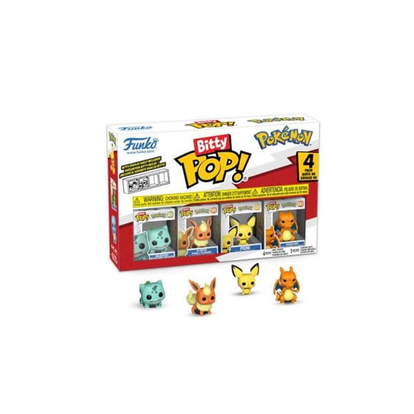 Figurer i vinyl FUNKO Bitty POP Bulbizarre set om 4