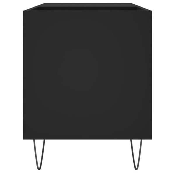 vidaXL Skivskåp Svart 85x38x48 cm Konstruerat trä 831701