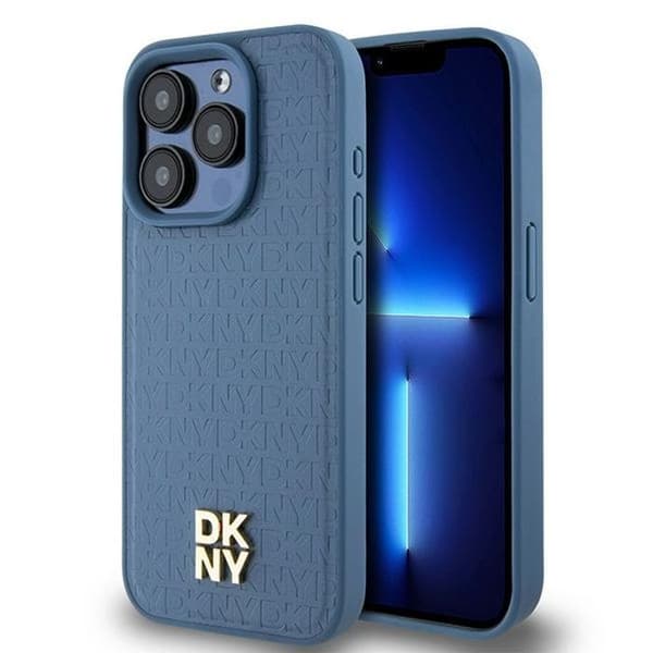 Mobilskydd - DKNY - iPhone 15 Pro - Läder - Monogram - Effektivt skydd
