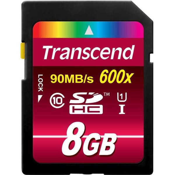 Transcend Ultimate 8GB UHS Class 1 / Class10 133x SDHC UHS-I Flash-minneskort