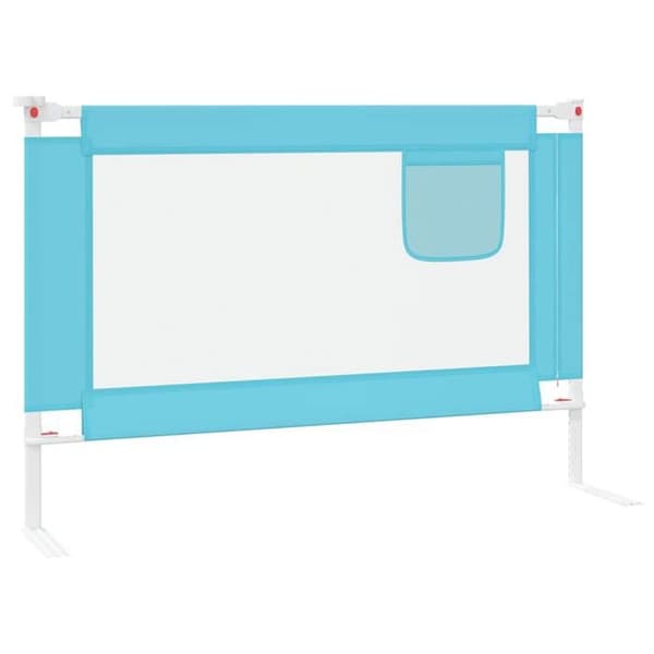 vidaXL Sängskydd för barn Blå 100x25 cm Tyg 10208