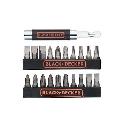BLACK+DECKER A7074-XJ skruvbitslåda 21 delar