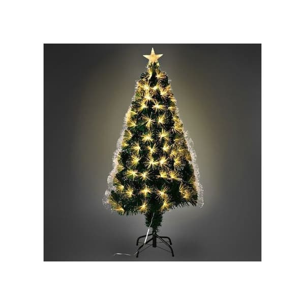 Julgran med LED-belysning 120 cm