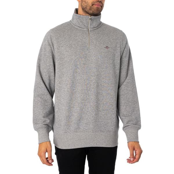 Sweatshirt med dragkedja 1/4 Regular Shield - GANT