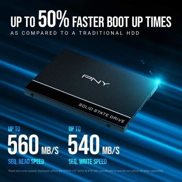 PNY CS900 SATA - Intern SSD - 2,5" - 2To