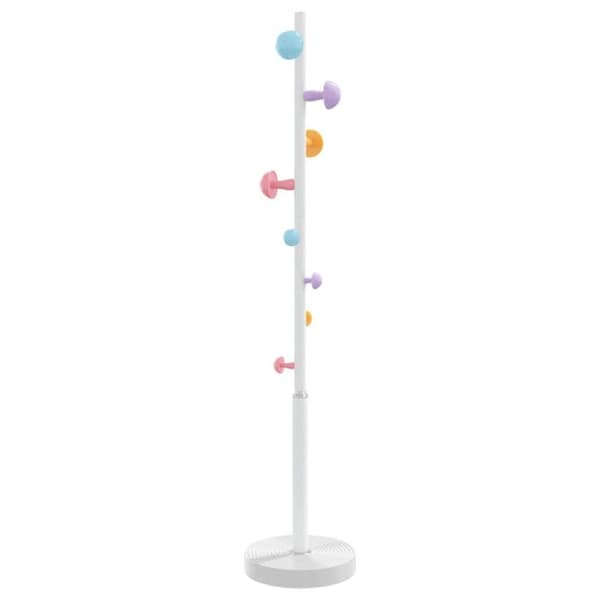 Klädhängare - 172 cm - Metall - Vit - 8 krokar