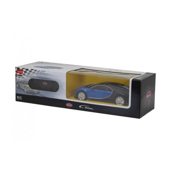 Bugatti Chiron Rastar Radiostyrd bil - Skalmodell 1:24 - Blå