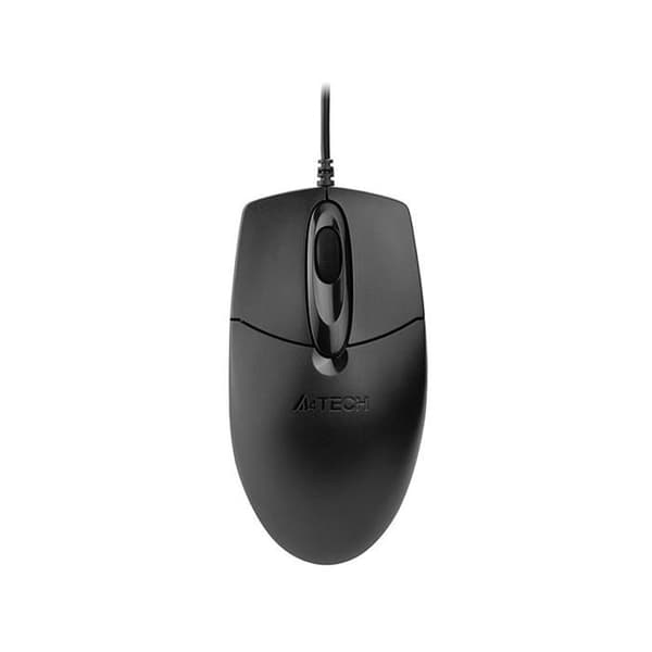 Mus för PC A4 TECH OP-720 - Svart - Kabelansluten - Optisk - Scrollhjul