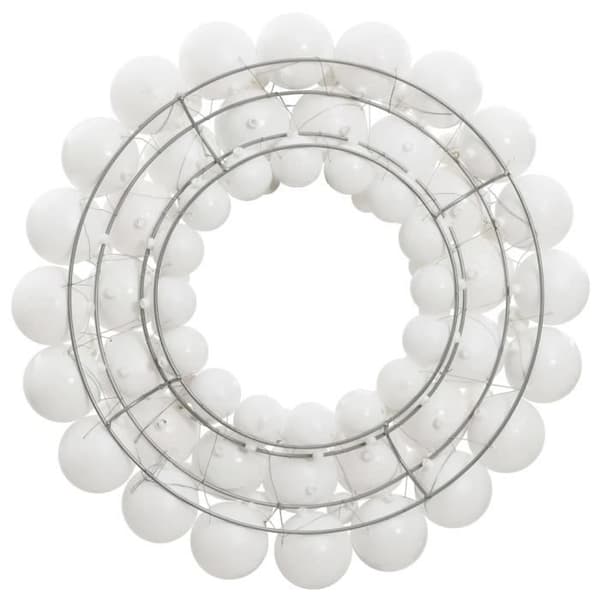 vidaXL Julkrans Vit 45 cm Polystyren 356126