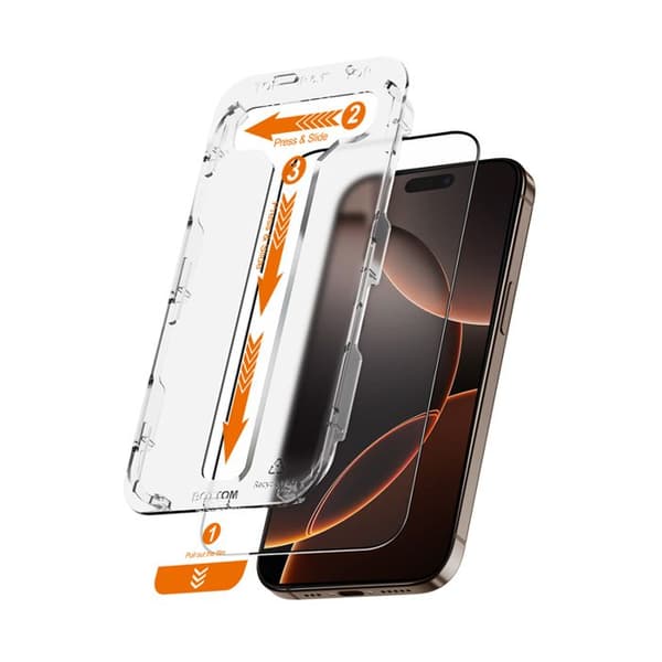 Crong EasyShield 2-Pack – Härdat glas för iPhone 16 Pro Max (2 stycken)
