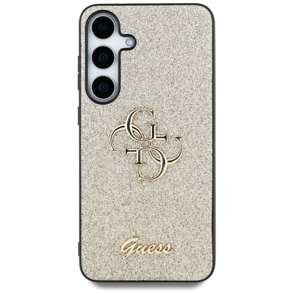 Guess Glittrande Skript Stort 4G Logotyp för Samsung Galaxy S25 Plus - Guld