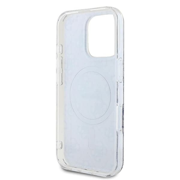 Coque Guess IML 4G MagSafe för iPhone 16 Pro Max - Blå