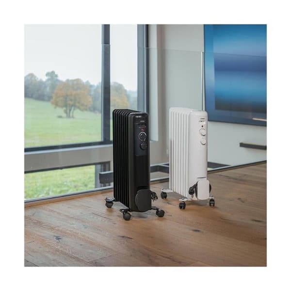 Oljebad radiator - Livoo - DOM502W - Vit