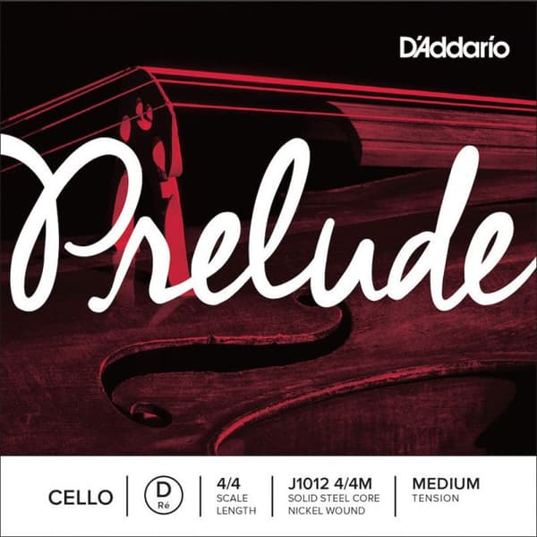 D'Addario Bued Single String (D) för D'Addario Prelude Cello, 4/4 Neck, Medium Tension