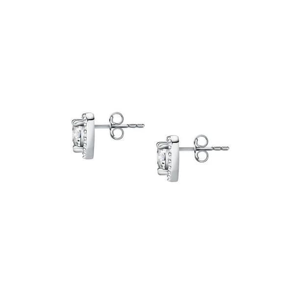 Puces MORELLATO i Silver 925/1000 Vit och Vit Oxid