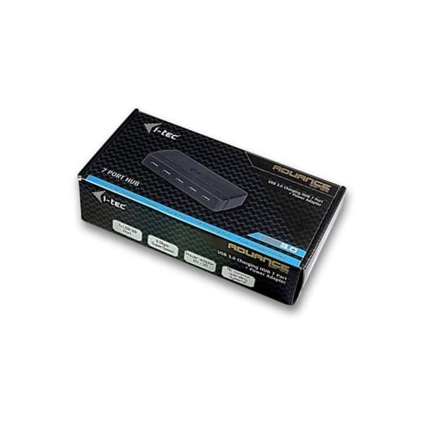 Koncentrator (hubb) - I-TEC - 7 portar - USB 3.0 - Med strömadapter