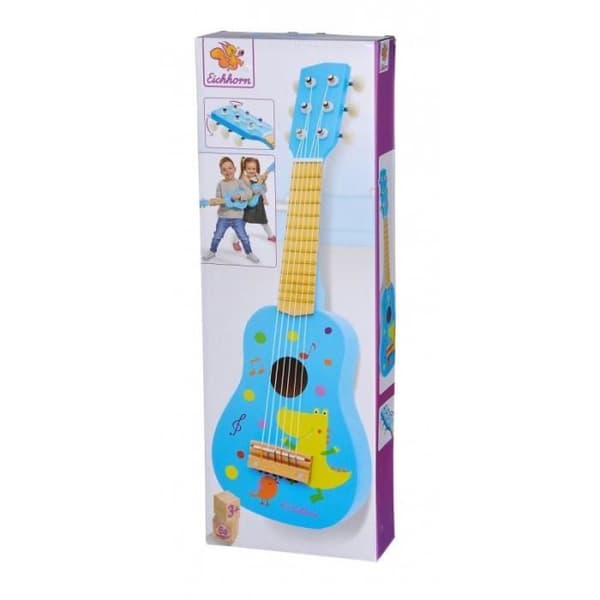 Gitarr - EICHHORN - Musik Trägitarr - 6 strängar - 54 cm - Från 3 år - Blå