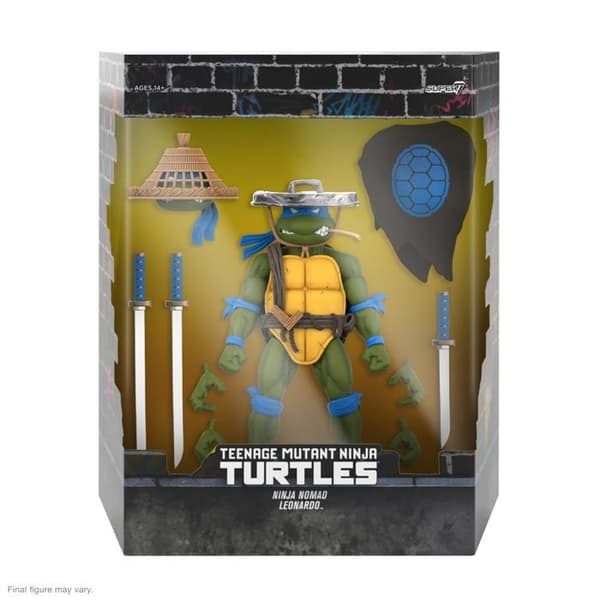 Actionfigur - Super7 - Ninja Nomad Leonardo - 18 cm - Inkluderade tillbehör