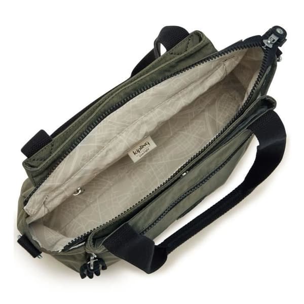 Kipling Basic Elysia — Axelväska dam kaki 29×23×10 cm