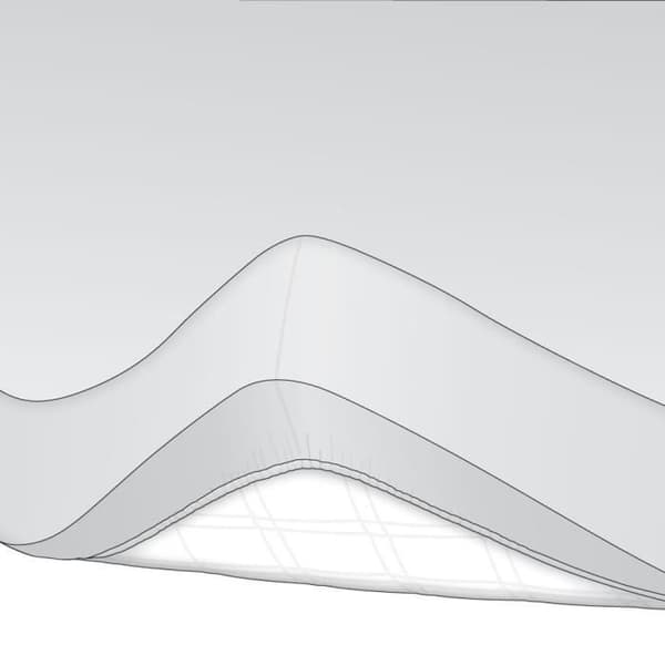 Madrasskydd - SETEX - Basic - 120 x 200 cm - 100% Bomull - Halkskydd - Vit