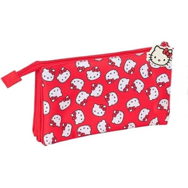 Trousse - SAFTA - Hello Kitty Ikonisk - Rosé - Zippad - Skolbarn