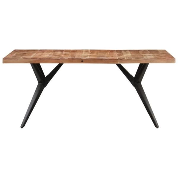 vidaXL Matbord 160x80x76 cm i solid akaciet