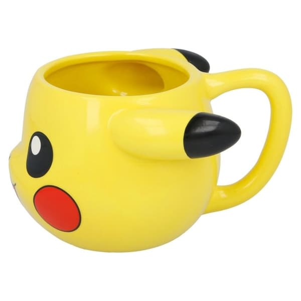 Kopp - POKEMON - Pikachu-mugg - 500Ml - Dekor i högkvalitativt tryck - Gul