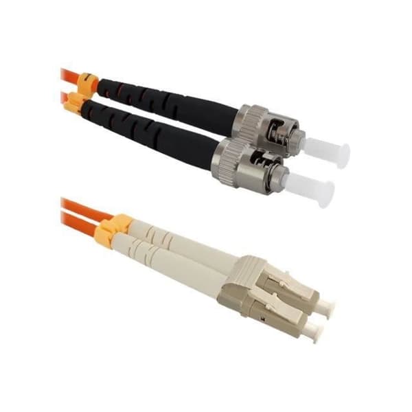 Qoltec LC-UPC Multimode (M) till ST-UPC Multimode (M) Patchkabel 2 m fiberoptik 50 - 125 mikron OM2...
