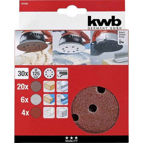 kwb 491985 Slipskiva Diameter 125 mm 30 st.