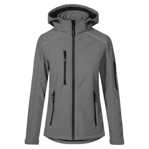 Dam softshell-jacka Promodoro - stålgrå