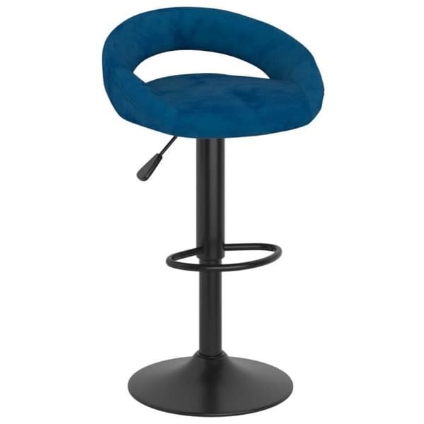 vidaXL Barstolar 2 st Blue Velvet