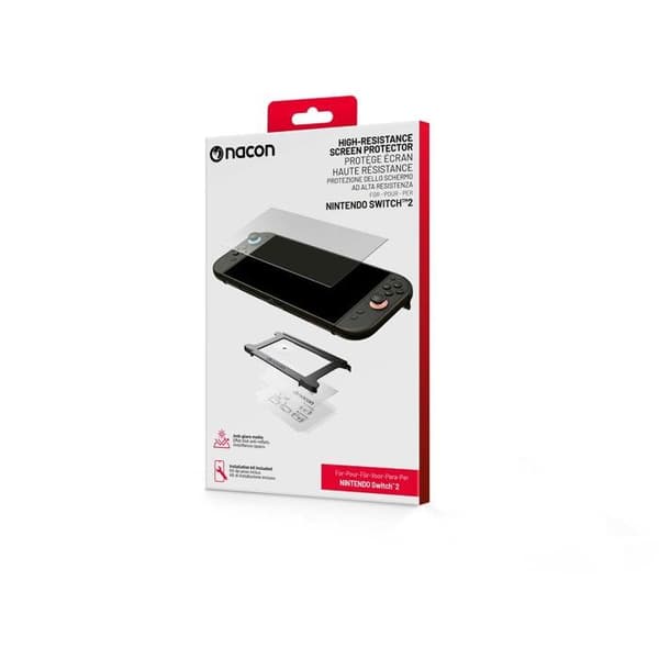 Nacon högmotståndsskärm skydd 9h+ för Nintendo Switch 2.
