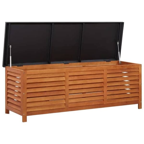 vidaXL Trädgårdsförvaringslåda 150x50x55 cm Solid Eucalyptus
