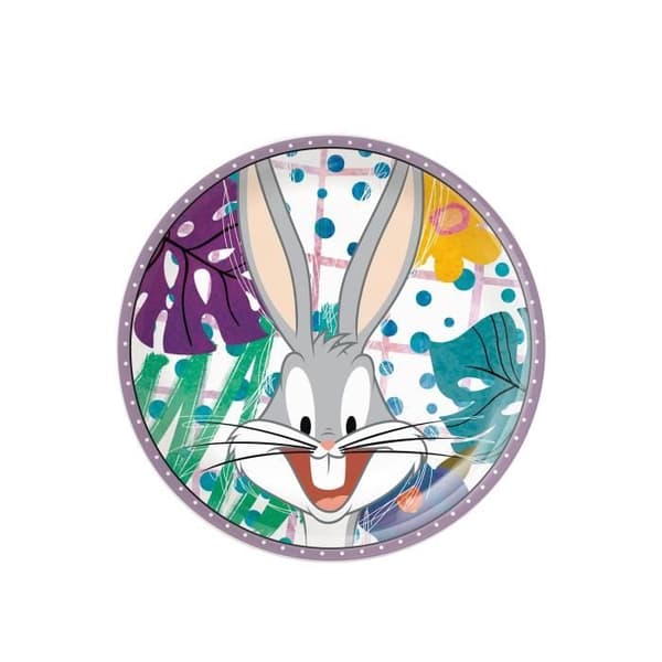 Tallrik - EGAN - Bugs Bunny - 19 cm - Flerfärgad - Stötsäker