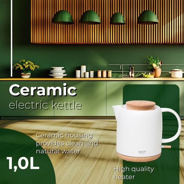 Keramisk el-kettle Adler AD 1304 1,0 L