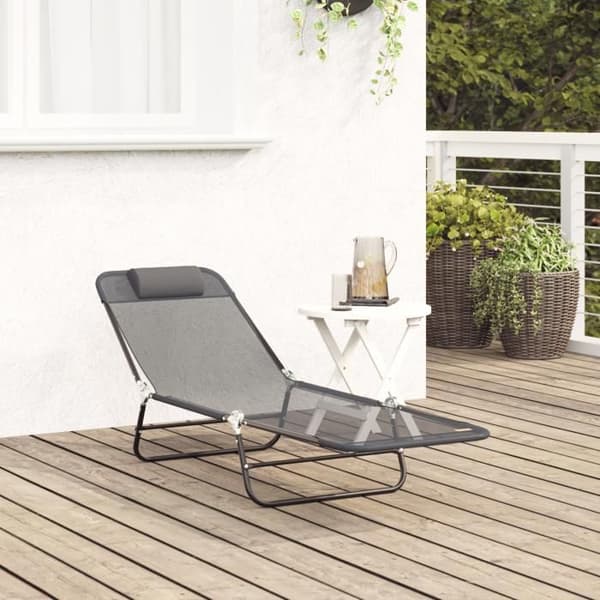 Solsäng - Fällbar - Justerbart ryggstöd - UV-beständig - Modern design