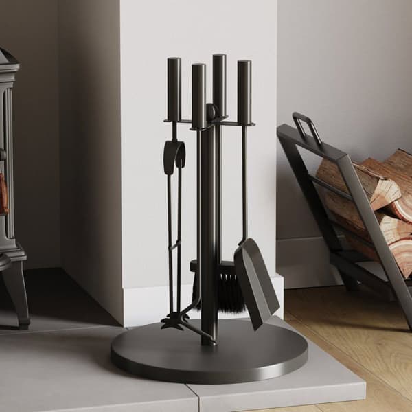 Set av tillbehör för eldstad - FIRE VIDA - Warwick - 5 delar - Järn - Elegant design